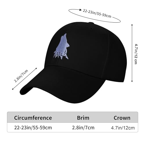 Image of Embroidered Baseball Cap for Women Men Adjustable Baseball Hat Black Baseball Cap Trucker Hat