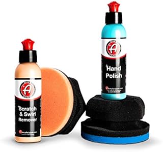 Adam’s Car Scratch & Swirl Remover Hand Correction System | Remove & Restore Paint Transfer, Minor Imperfections, & Oxidation | Paired with Orange Compound Correction Pad Applicator (2 Step Kit)