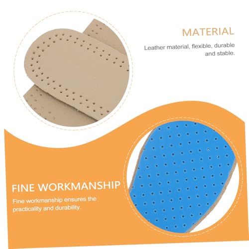 2 pares plantillas cuero transpirables para tacones miniatura 5