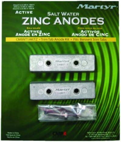 Martyr Anodes Bennett Trim Tab Kit (2 Cd) Cmbnt1akitz