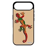 utaupia Custodia in silicone per iPhone 17 Air Salamandra Ragazza Rettile Spirito del Fuoco Telefono Lezard 256 GB Nero Animali Reggae Etnico