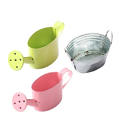 POPETPOP 1 Juego Mini Aspersor De Metal Mini Regaderas Mini Regadera para Flores Mini Regadera Decorativa Accesorios para Casas En Miniatura Materiales De Construcción para 3 Piezas
