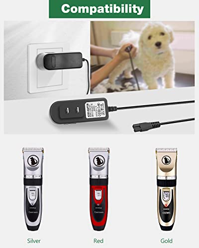 Replacement Charger 5V DC Power Cord Compatible with Ceenwes Pet Dog Clippers Trimmer Cordless Pet Dog Grooming Shaver Tools, 6.6ft