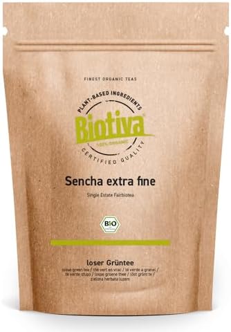 Biotiva Té verde sencha orgánico 1000 g - sencha superior - 1 kg ...