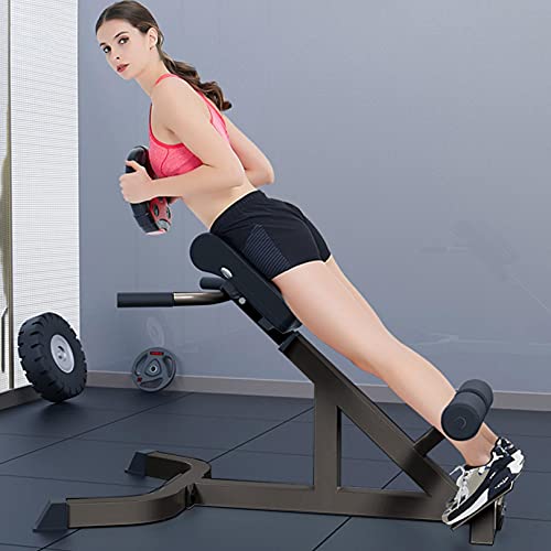 Bench Roman Chair Back,Adjustable Hyperextension Bench Roman Chair Back, 45 Degree Bench Strength Training Back Machines Trainer AB Machine Exercise Bench,Max Weight Capacity 275 lbs