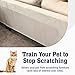 6 Pack XL Anti Cat Scratch Furniture Protector - Couch Protector from Cat Claws w/Twist Pins - Heavy Duty, Strong, Clear, Easy-to-Apply Scratching Deterrent and Shield for Sofa