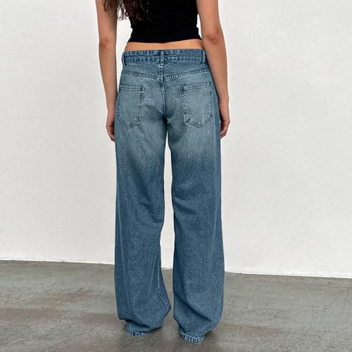 Wide Leg Jeans Woman High Waisted Baggy Boyfriend Trendy Vintage Jeans Casual Classic Denim Pants with Pockets3