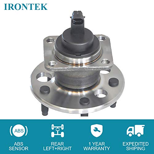 Irontek 512003X2 Rear Wheel Hub And Bearing Assemblies 5 Bolts Abs Sensor Fits For Chevrolet For Malibu For Buick For Cadillac For Oldsmobile For Pontiac #TOP1