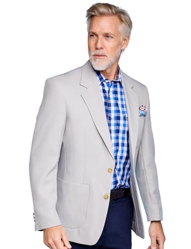 Chums Men's Single Breasted Classic Oxford Regular Fit Blazer Formal or Casual Wear2