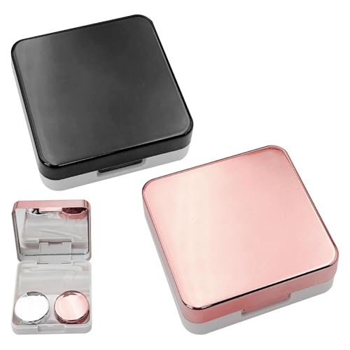 Etui Lentilles De Contact, 2 pièces étuis à Lentilles De Contact Portables, étui Pour Lentilles De Contact, étuis à Lentilles De Contact pour lentilles de contact, idéal pour les voyages