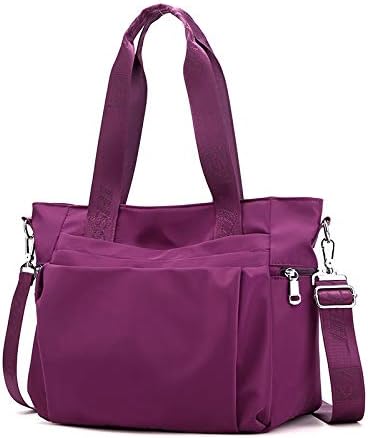 YANAIER Women Nylon Tote Bag Waterproof Multi-function Shoulder Handbag Lightweight Travel Messenger Bags