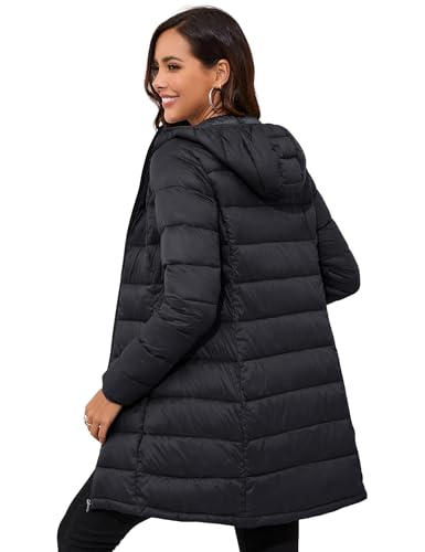 ANOTHER CHOICE Women Packable Puffer Jacket Lightweight Hooded Puffy Jacket3