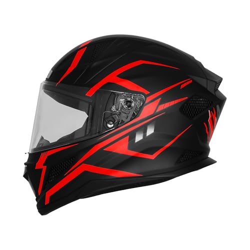 Image of Steelbird SBH-25 Rudra Vayu ISI Certified Full Face Graphic Helmet for Men Motorbike Helmet