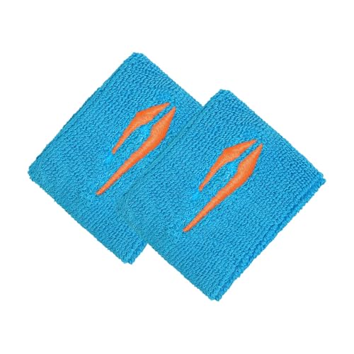 Image of DSC 2.5-Inch Cotton Sports Wristbands - Professional Cotton Terry Towel Sweat-Absorbent Athletic Sweatbands for Cricket, Gym, & Tennis (1 Pair) (Peacock Blue)