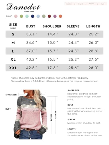 Danedvi-Women-Autumn-Winter-Colorblock-Pullover-Sweaters-Round-Neck-Striped-Slim-Fitting-Knitwear-Tops 41YdY7W2zWL