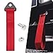 RASTP Racing Tow Strap, Car Modification Sports Trailer Belt Fit for Front or Rear Front Bumper Decorative (Red)