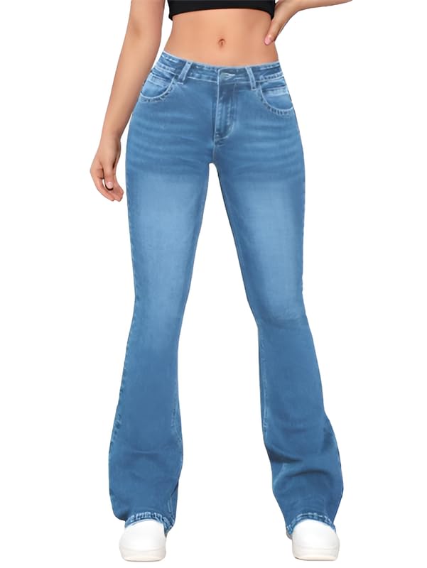 Image of Waltz Jeans for Women || High Waist Jeans for Women || Bootcut Jeans for Women || Flared Jeans for Women High Waist || Wide Leg Jeans Women || Bell Bottom Jeans for Women