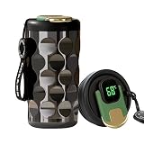 Homealexa Kaffeebecher Digitalanzeige Thermosflaschen 14.5oz/410ml Travel Mug 316 Edelstahl Isolierter Vakuum Thermobecher auslaufsicher Reisebecher mit Deckel Trinkbecher für Kaffee,Wasser und Tee