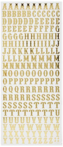 Autocollants de Contour - Alphabet Traditionnel - Or sur Blanc Cover