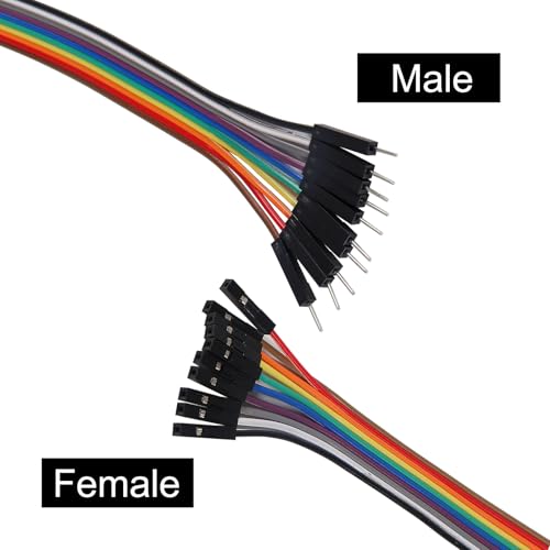 Image of 40PCS Alligator Clip to Male Jumper Wire Electrical Alligator Clip to Jump Wire Test Leads Jumper Wire Male to Alligator Clip Jumper Wire Female to Alligator Clip for Arduino(20cm)