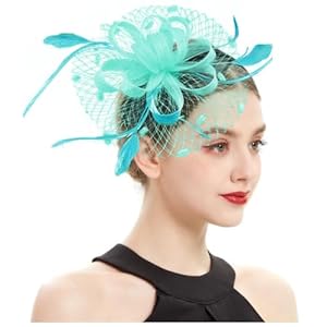 Jkqbux LWXLJ0320 Fascynator do Włosów Turkusowy