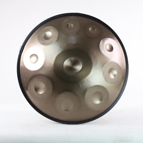Handpan Steel 10 notas 56cm con base dorado miniatura 1