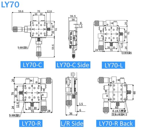 Module LY100 et table coulissante micrométrique manuelle de guidage - 3