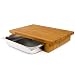 Produktbild cleenbo® Schneidbrett mit Auffangschale"Classic bamboo GN" Profi Holz Küchenbrett aus geöltem Bambus, Schneidebrett mit Gastro Auffangbehälter (Edelstahl Schublade) Bambusbrett Maße: 43 x 29 x 7,5 cm