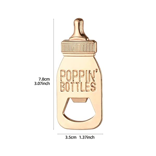 Yuokwer - Abridor de botellas (24 unidades), color oro rosa - Imagen 3