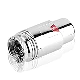 S SIENOC radiador de baño con conexión central, calentador de toallas (Solo cabezal termostático, cromado)