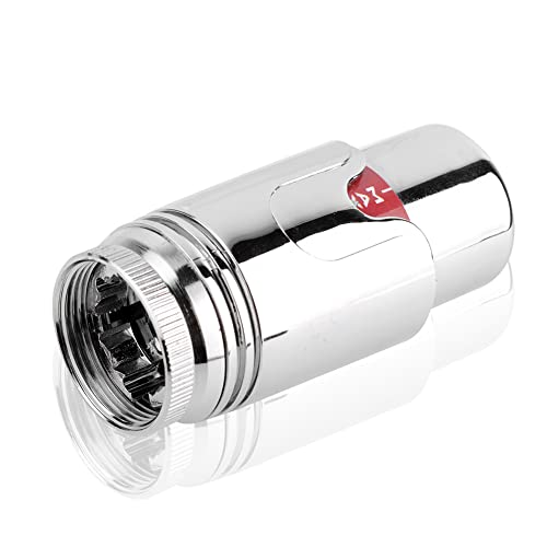 S SIENOC - Valvola a H, raccordo centrale per radiatore, termostato per termosifoni da bagno con sistema a due tubi (solo testa termostatica, cromo)