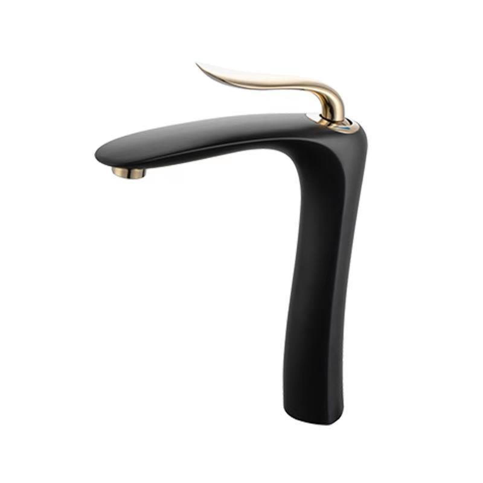 Robinet d'évier de salle de bain anti-calcaire, mitigeur de comptoir en cuivre brossé durable