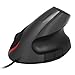 KSTE 3200DPI USB Vertikale Wired Mouse ergonomisches Design Wrist Rest Gaming-Mäuse for PC Laptop Schwarz