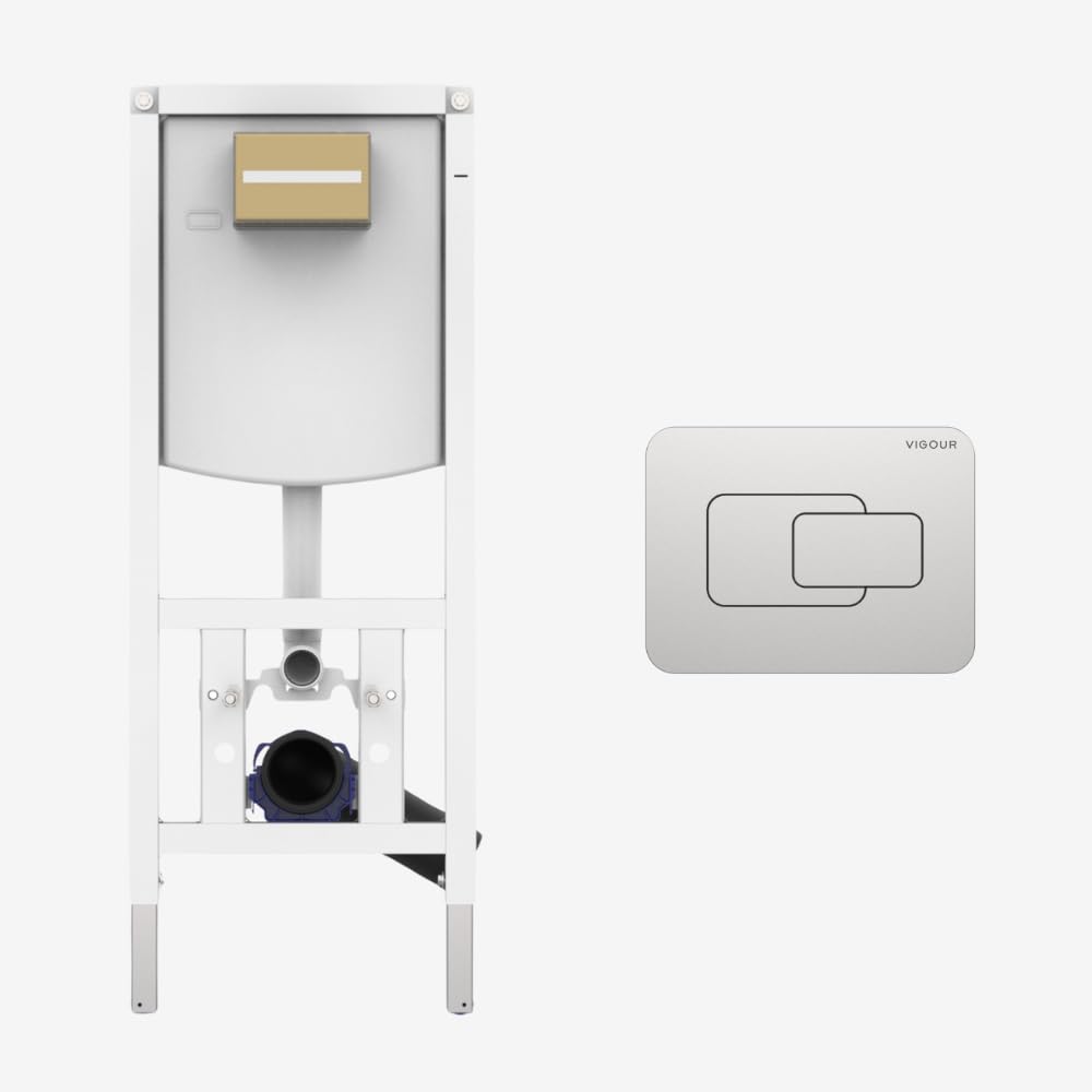 CONEL WC - Vorwandelement mit VIGOUR Betätigungsplatte V1DEECM mattchrom