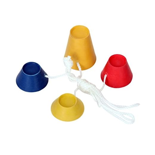 4-Piece Jumbo Rubber Winter Golf Tees, 4 Colours with Different Heights, Ideal for Icy Days