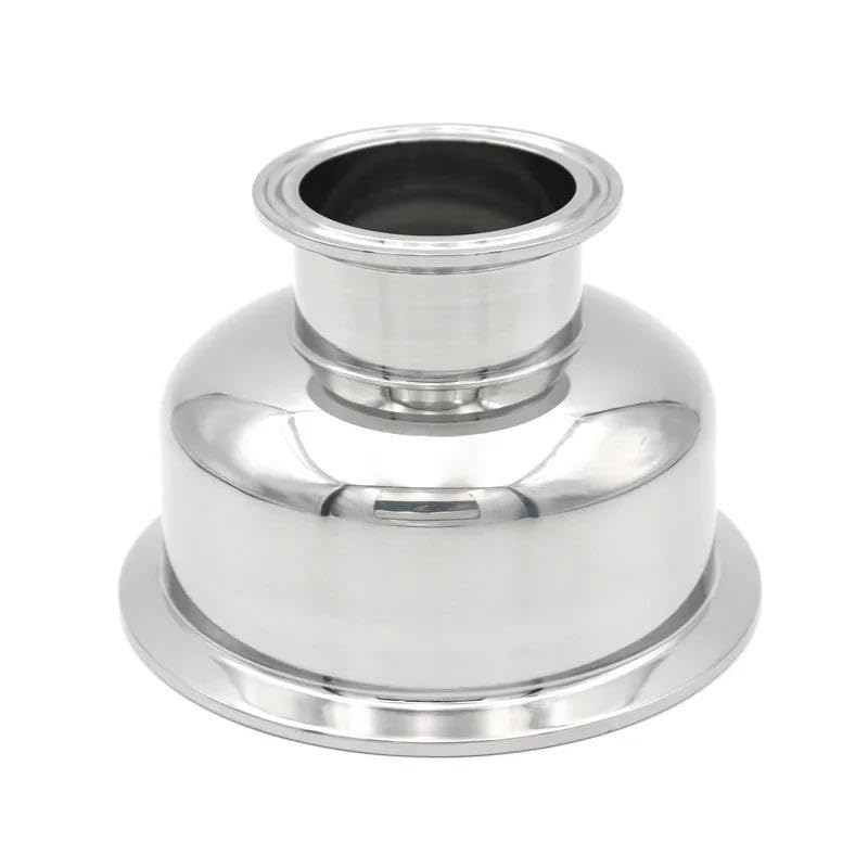 Reductor De Bol Tri-Clamp Hemisférico SS304 Sanitario 1,5-4 Pulgadas