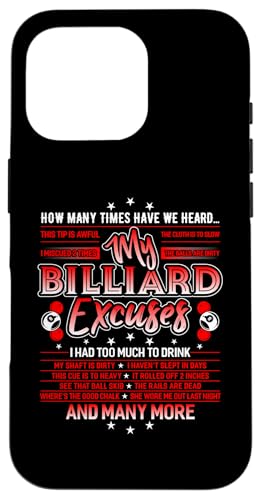 My Billiard Excuses �V���c �v�[���r�����[�h 8�{�[�� �X�}�z�P�[�X iPhone 16 Pro �p