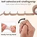 Deozu 2 Rolls 1 Inch Self Adhesive Bandage Wrap, Elastic Bandage Tape for Broken Toes Fingers Protector, Wrist Ankle Sprains Swelling - Beige (6.56 Ft /2 M, 14.7 Ft /4.5 M in Length Per Roll)