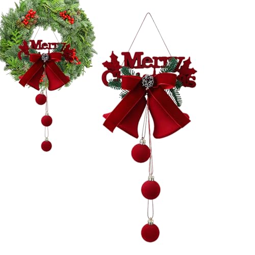 de Campanas Navideñas - Colgante para Fiestas De Invierno Y Celebraciones Estacionales | De Campana para Fiesta De Navidad | para Uso En Interior Y Exterior, Árbol, Valla, Patio