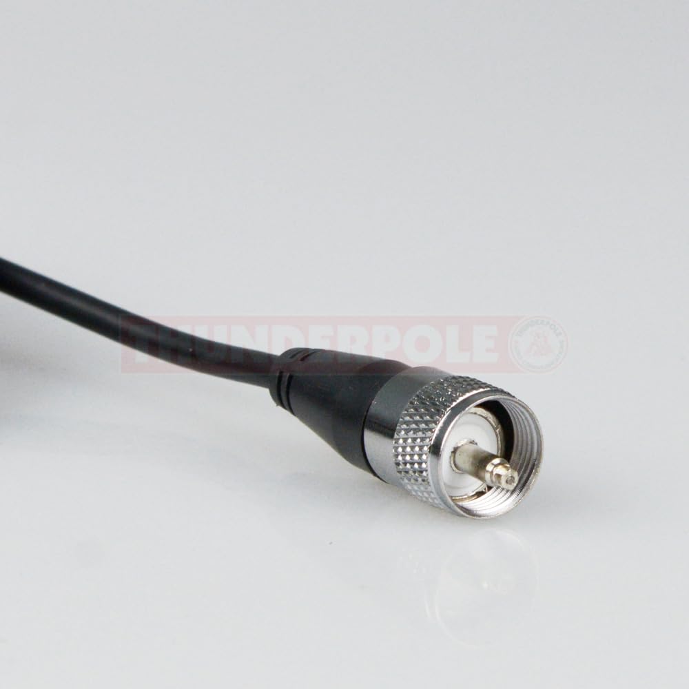 Thunderpole PL259 4m Patch Lead CB & Ham Radio Premium Black RG58 A/U Cable - Image 4