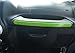 Opall 18PCS Full Set Interior Decoration Trim Kit Steering Wheel & Center Console Air Outlet Trim, Door Handle Cover Inner for Jeep Wrangler JK JKU 2011-2018 2 Door &4 Door (Green)