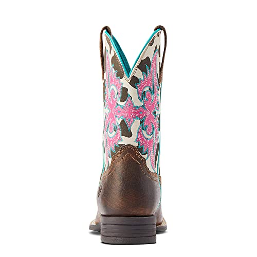ARIAT ARIAT Lonestar Western Boot Rowdy Rust/Cow Print 6