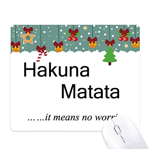 Tapis de souris No Worries caoutchouc antidérapant accessoire bureau