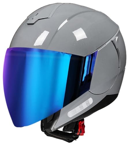 Cascos motocicleta abierto para scooter en ciudad L