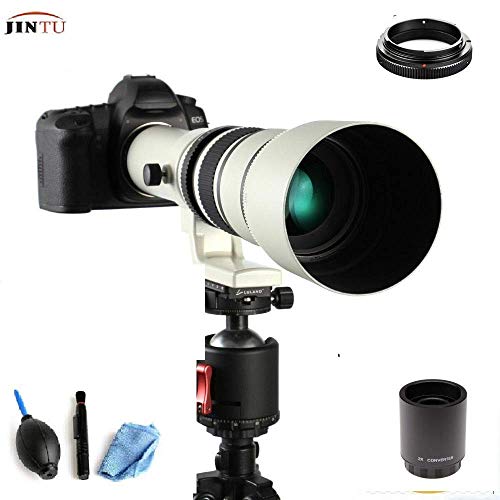 Jintu - Lente de teleobjetivo Manual para Sony A7r A7s A7 a6500 a6300 a6000 a5100 a5000 a3000 NEX-7 NEX-6 NEX-5T NEX-5N NEX-5R 3N (500 mm/1000 mm)