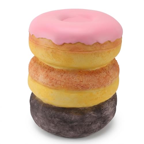 PODSJD Donut Stool Decorative Resin Shoe Changing...