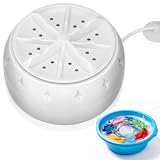ULTECHNOVO Portable Washer for Rv College Travel White Mini Washing Machine Turbine Washing Machine