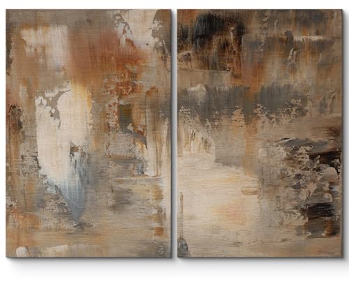 SIGNLEADER Canvas Print Wall Art Abstract Warm Earth Neutral Illustrations Modern Art Decorative Minimal Relax/Calm for Living Room, Bedroom, Office - 16"" x24 x 2