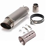 ISTUNT Universal 51mm Slip-on Modified Motorcycle Exhaust Pipe Muffler