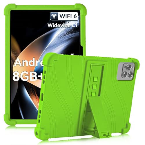 ATOOZ Doogee T10/U10/U10/U9 - Funda universal de silicona para tablet BYYBUO/KADYBE/Sgin/CZZ/ZZB/Okaysea/Happybe/ANYLAKE/Freeski/Velorim/Moderness MB1001 10.1 pulgadas (verde)